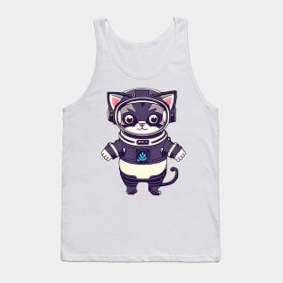 Astronaut cat outer space Tank Top